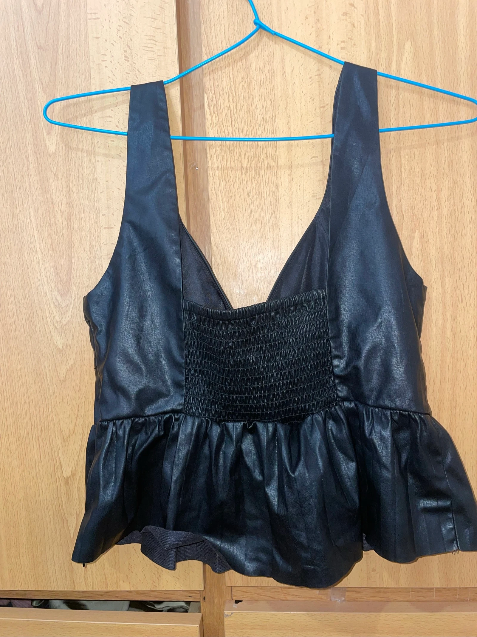 Top effet cuir de Zara – photo 2